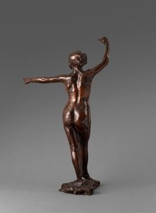 ダンサーは踊る準備ができて、右足を前方に、ダンスの準備、右足を前方に、1895-1901 作： Edgar Degas