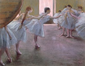 リハーサルのダンサー、 作： Edgar Degas