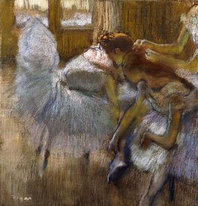 安静時のダンサー、1885年 作： Edgar Degas