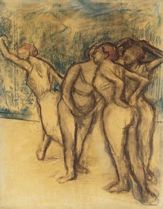ダンシングガールズ;ダンサー、 作： Edgar Degas