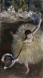 踊る少女（キャンバスに油彩 作： Edgar Degas