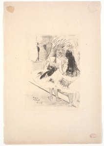 舞台裏 作： Edgar Degas