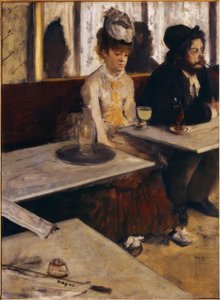 カフェ、またはアブサン 作： Edgar Degas
