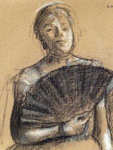 ダンサー（1876年頃）。エドガー・ドガ（1834-1917）。紙棒にパステル、木炭。パリ市立美術博物館、ピューパレ。