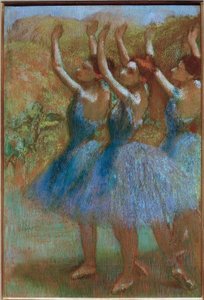 3つの青いダンサー 作： Edgar Degas