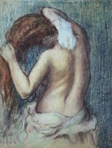 トイレの女」1895年頃（紙にパステル 作： Edgar Degas
