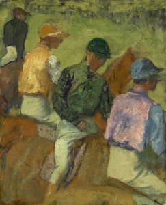 1889年の4人の騎手 作： Edgar Degas