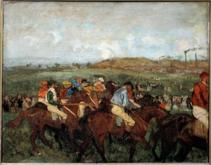 ジェントルマンレース出発前 作： Edgar Degas
