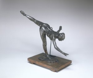 大きなアラベスク、三度目の最初の傾いたアラベスク、c。 18851890。 作： Edgar Degas