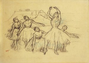 ダンサーのグループ、1890〜95年頃 作： Edgar Degas