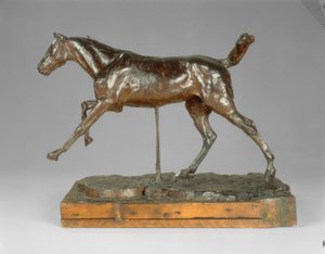 右足で駆ける馬 作： Edgar Degas