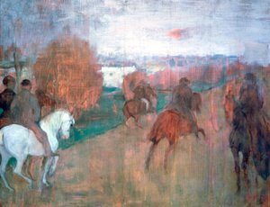 ホースライダー、1864-1868 作： Edgar Degas