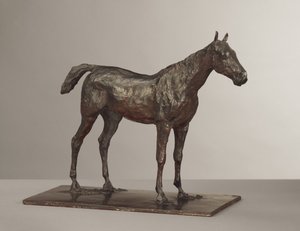 ホーススタンディング、1870年代モデル、1919年から21年までキャスト 作： Edgar Degas