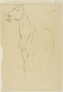 馬のターン・スリークォーター 作： Edgar Degas