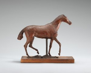 ホース ウォーキング、おそらく 1870 年代初頭。 作： Edgar Degas