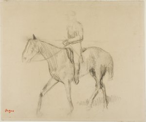 馬と騎手 作： Edgar Degas