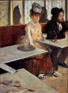 カフェで、あるいはアブサン 作： Edgar Degas