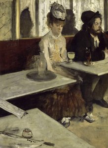 カフェで 作： Edgar Degas