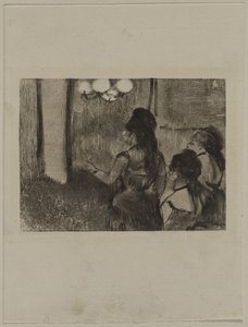 サロンでc。 1880年代。 作： Edgar Degas