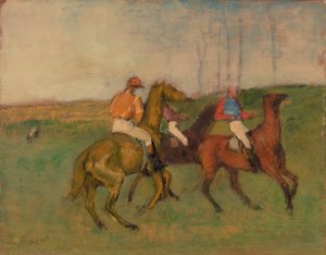 騎手と競走馬 作： Edgar Degas