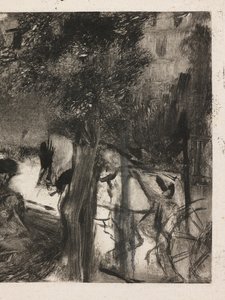 アベニューデュボワ 作： Edgar Degas