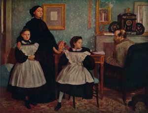 Bellelliファミリ、c1867 作： Edgar Degas