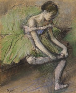 緑のスカート 1896年頃（紙にパステル） 作： Edgar Degas