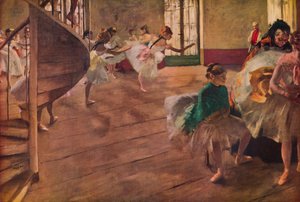 La Repetition、1877 作： Edgar Degas
