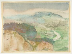 風景、1892年。 作： Edgar Degas