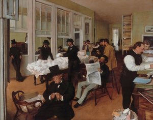 ニューオーリンズのコットンオフィス 作： Edgar Degas