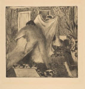 バスを出る、1879-80。 作： Edgar Degas