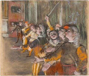 合唱団、1877年。 作： Edgar Degas