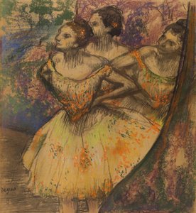 三人の踊り子 1896-1905年頃 パステル、紙 作： Edgar Degas