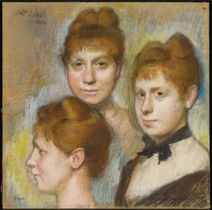 マドモアゼルサッレ、1886年 作： Edgar Degas