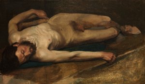 男性のヌード、1856年。