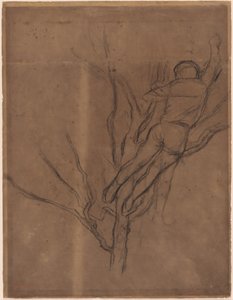 木を剪定する男 作： Edgar Degas