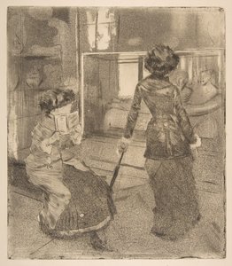 ルーブル美術館のメアリーカサット：エトルリアギャラリー、1879-80年。