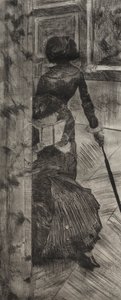 ルーブル美術館のメアリー・カサット：絵画ギャラリー 作： Edgar Degas