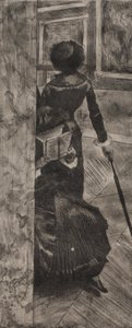 ルーブル美術館のメアリー・カサット：絵画ギャラリー 作： Edgar Degas