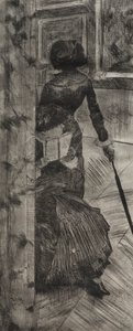 ルーブル美術館のメアリーカサット：絵画ギャラリー、1879-1880。 作： Edgar Degas