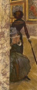 ルーブル美術館のメアリーカサット：絵画ギャラリー、1885 作： Edgar Degas