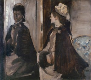 鏡の中のジャントー夫人c。 1875