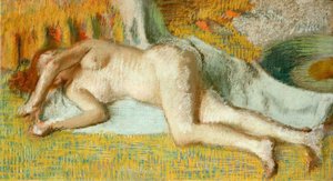 お風呂の後 作： Edgar Degas