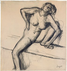 今、1890年代の終わり 作： Edgar Degas