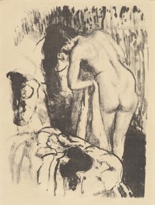 Nude Woman Standing, Drying Herself Femme nue debout, a sa Toilette, c. 1890年。 作： Edgar Degas