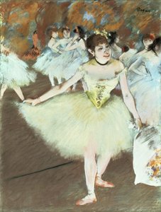 ステージ上、1879-81 作： Edgar Degas