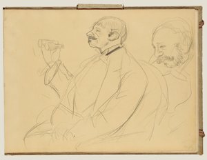 オペラ・ファンとアーネスト・レイヤー 作： Edgar Degas