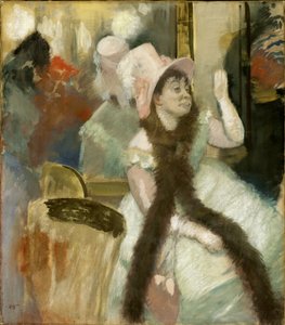 コスチュームボール後のポートレート 作： Edgar Degas