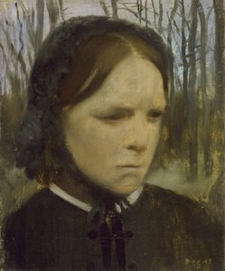 エステル・バルフォーの肖像、1863-65 作： Edgar Degas
