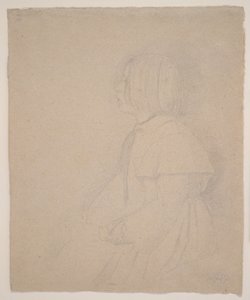 ジュリアベレッリの肖像、1858-9（グラファイト） 作： Edgar Degas